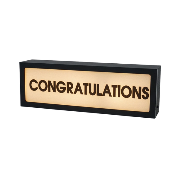 Congratulations LED Lightbox – Fun, Versatile lighting For home, office. Make your space truly yours.