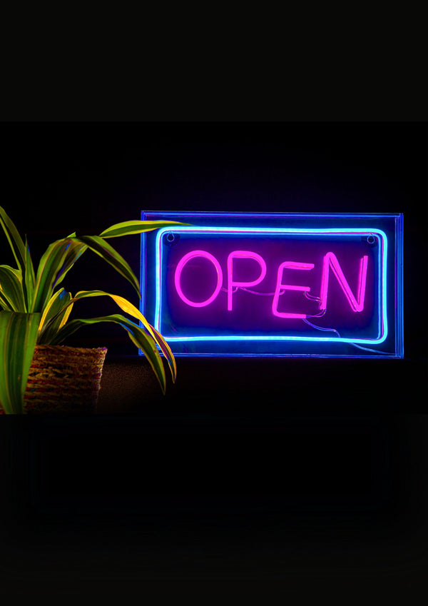 Pink Open LED Neon Sign