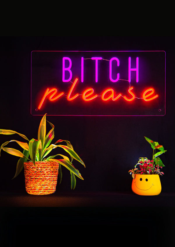 Bitch Please LED Neon Sign