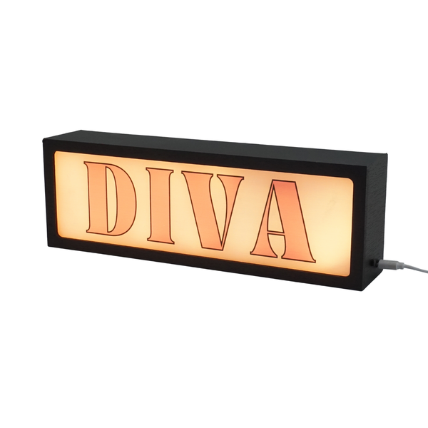 Diva LED Lightbox – Fun, Versatile lighting For home, office. Make your space truly yours.