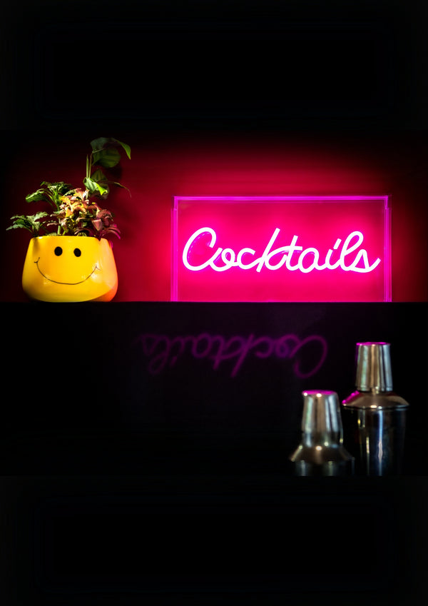 Cocktails Neon LED Acrylic Lightbox