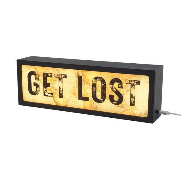 Get Lost LED Lightbox – Fun, Versatile lighting For home, office. Make your space truly yours.