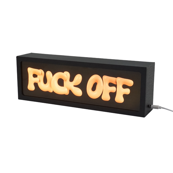 Fuck Off pink LED Lightbox – Fun, Versatile lighting For home, office. Make your space truly yours.