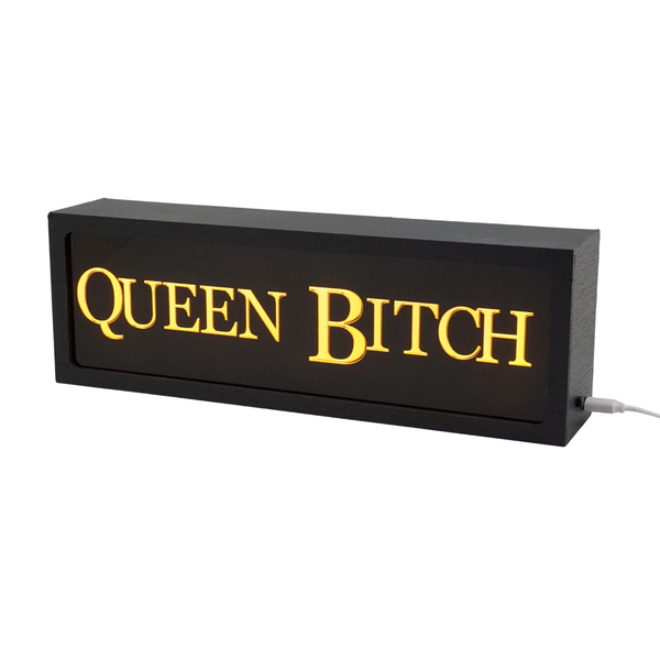 Queen Bitch LED Lightbox – Fun, Versatile lighting For home, office. Make your space truly yours.