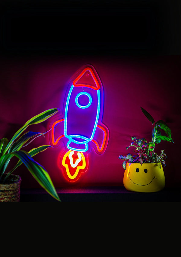 Rocket LED Neon Wall Sign