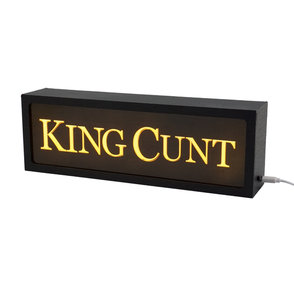 King Cunt LED Lightbox – Fun, Versatile lighting For home, office. Make your space truly yours.