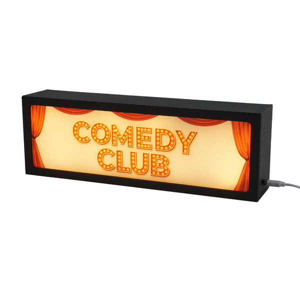 Comedy Club LED Lightbox – Fun, Versatile lighting For home, office. Make your space truly yours.