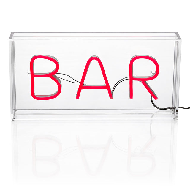 Bar Neon LED Lightbox - Vibrant Decor for Home and Events