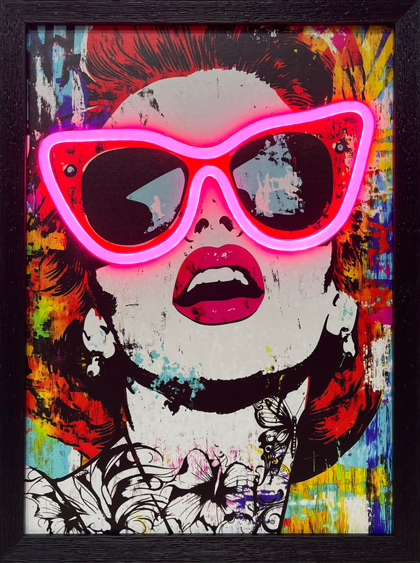 LED Neon Framed Wall Art – Pop Art
