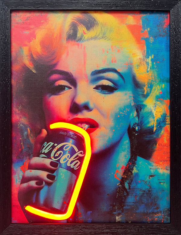 LED Neon Framed Wall Art – Marilyn