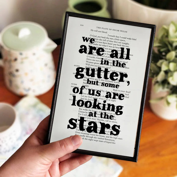 Book Page Print: We are all in the gutter