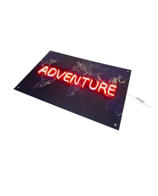 Adventure Neon Canvas Art