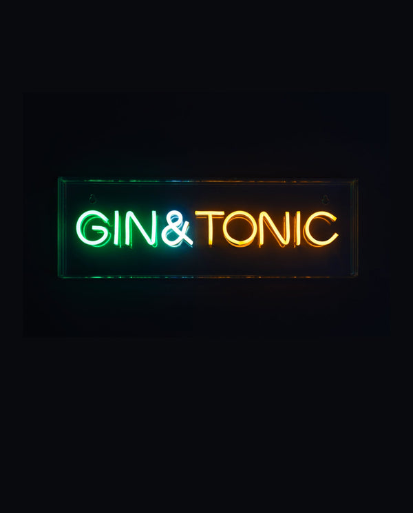 Gin & Tonic Neon LED Acrylic Lightbox