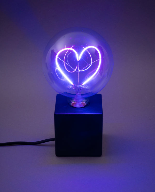 Pink Love Heart LED Message In A Bulb