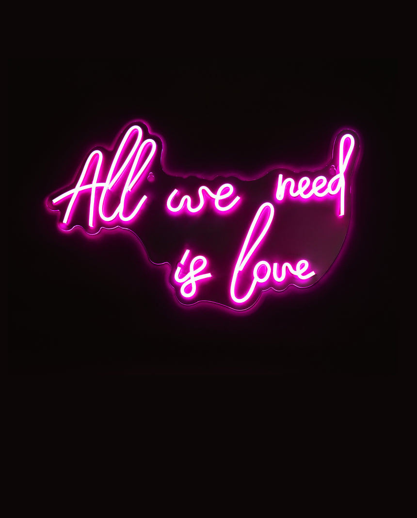 All We Need Is Love Wall Hanging Led Neon - Neon Signs | Driftroom –  Driftroom Ltd